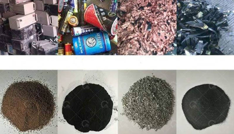 cathode anode material recovery
