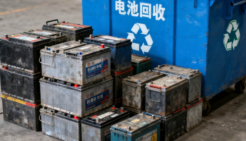 Spent Lead battery recycling