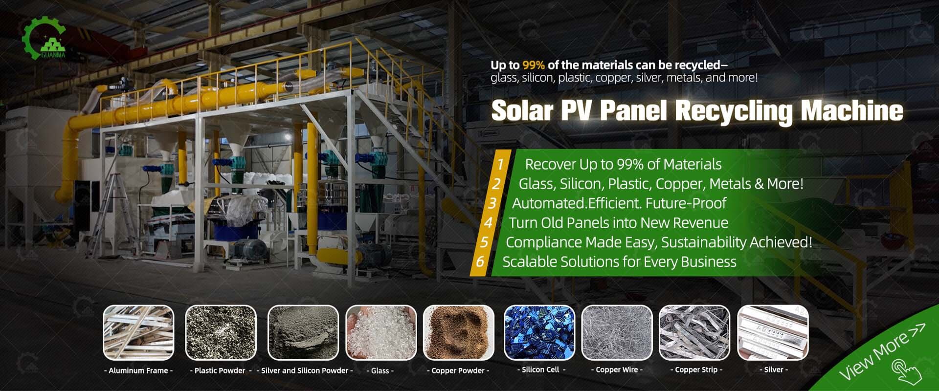 Solar PV Panel Recycling Machine