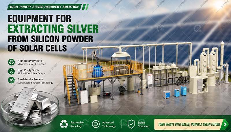 Equipment for Extracting Silver from Silicon Powder of Solar Cells
