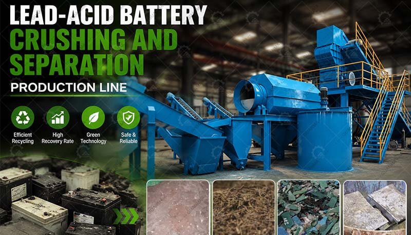Lead-Acid Battery Crushing and Separation Production Line