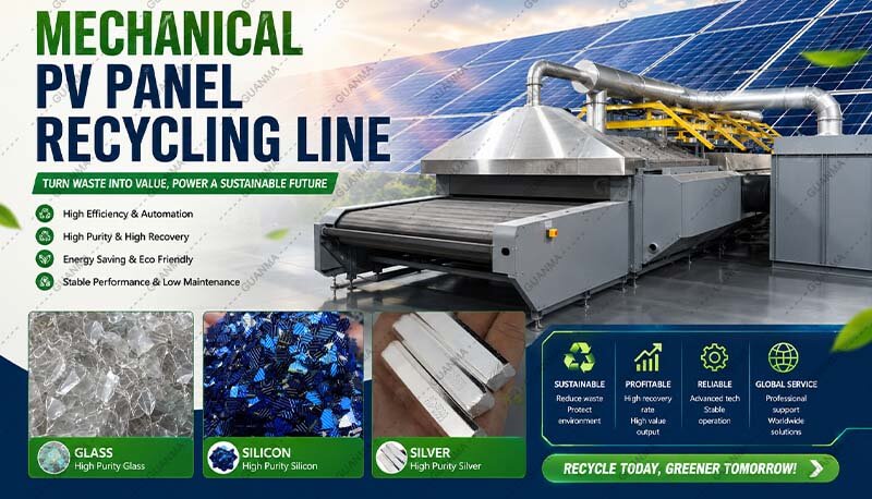 Mechanical PV Panel Recycling Line