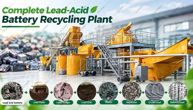 Complete Lead-Acid Battery Recycling Plant